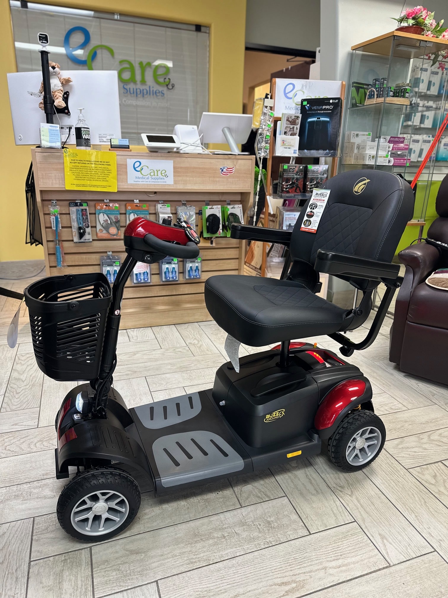 BuzzAround Extreme Full Size Portable Power Scooter-330 Lb Cap